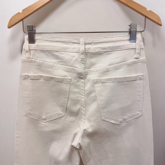 NWT Flying Monkey Denim Cotton Blend Medium High Raw Hem Flare Jeans - Picture 7 of 9